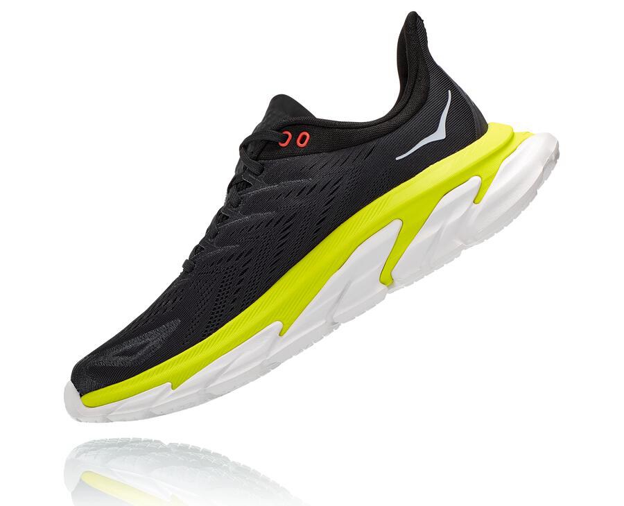 Hoka One One Mens Running Shoes - Clifton Edge - Black - MEPO21950